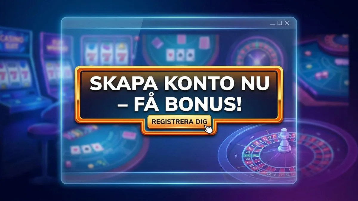 Registrera dig med bonus